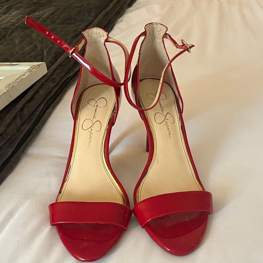 Jessica Simpson ankle strap heels